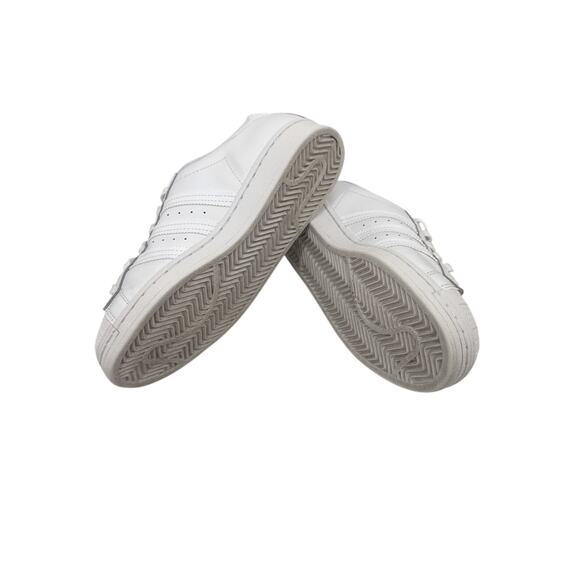 Adidas Shoes Superstar 3 Stripe White Sneakers Size Women's 6.5 - Picture 3 of 5